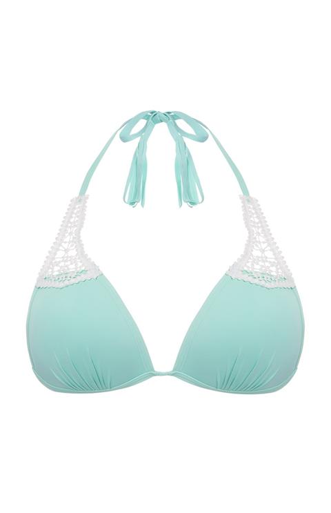 Top Bikini Turchese All'uncinetto