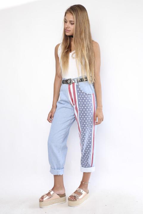 American Flag Jeans