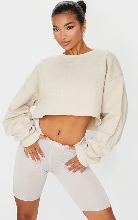 Sand Ultimate Cropped Sweater