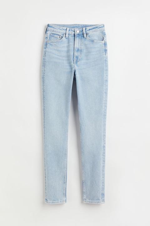 Vintage Skinny High Jeans - Azul