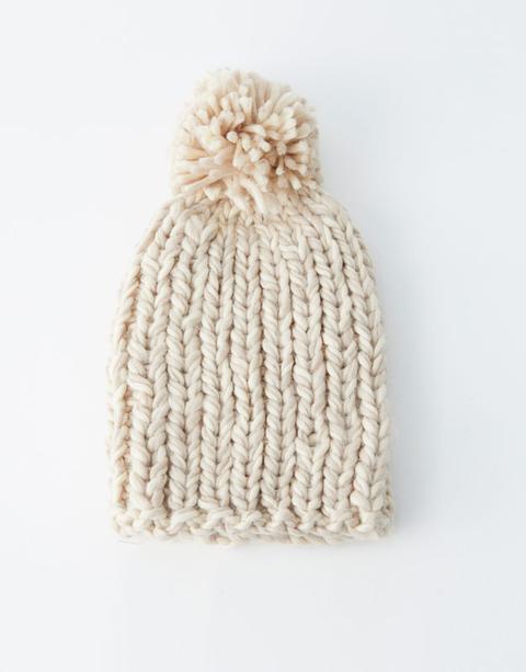 Gorro Punto Grueso Pompón