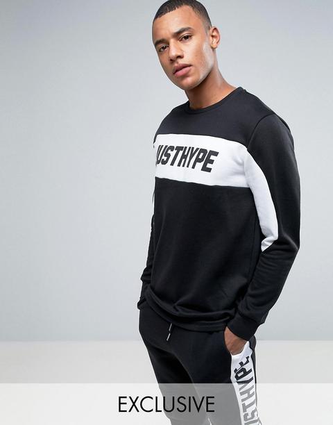 Hype Sweatshirt In Black With Logo