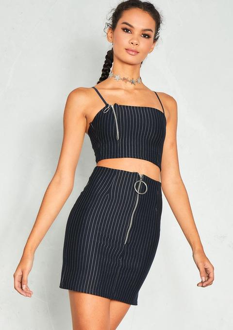 Libby Navy Pinstripe Co-ord Set