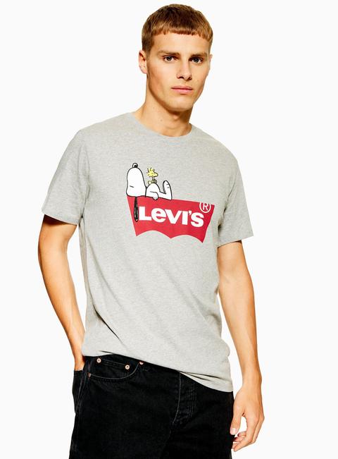 levis peanuts t shirt