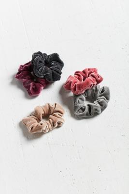 Velvet Hair Scrunchie Hair Band 5-pack - Womens All