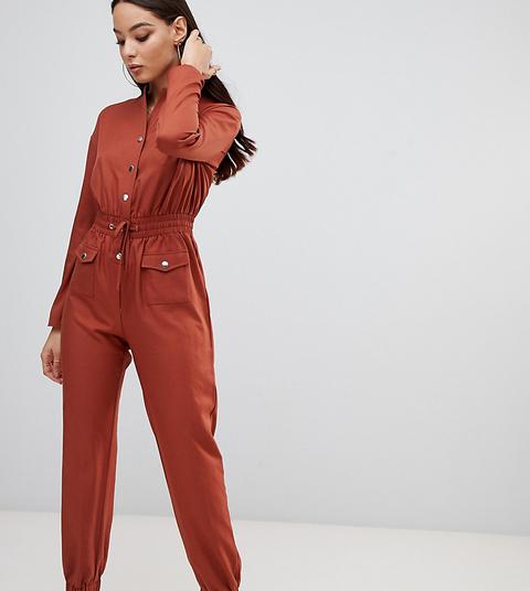 Mono Largo Utilitario En Color Tostado De Prettylittlething