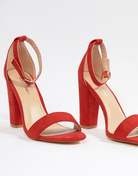 red block heels