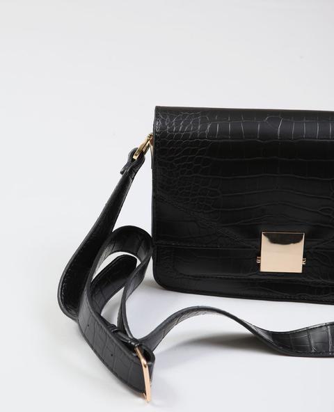 Tasche Im Kroko-look
