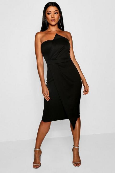 Zoey bandeau wrap 2025 detail midi dress