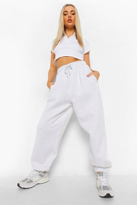 Womens Basic Oversized Joggers - Grey - S, Grey