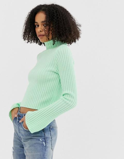 Asos Design - Pull Col Roulé Côtelé