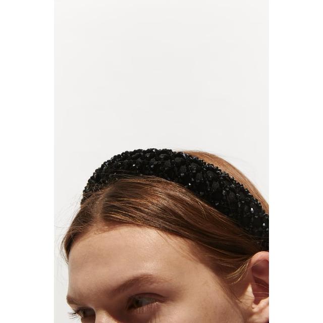 zara satin headband