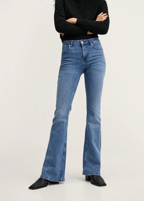 Jeans Flare Tiro Medio