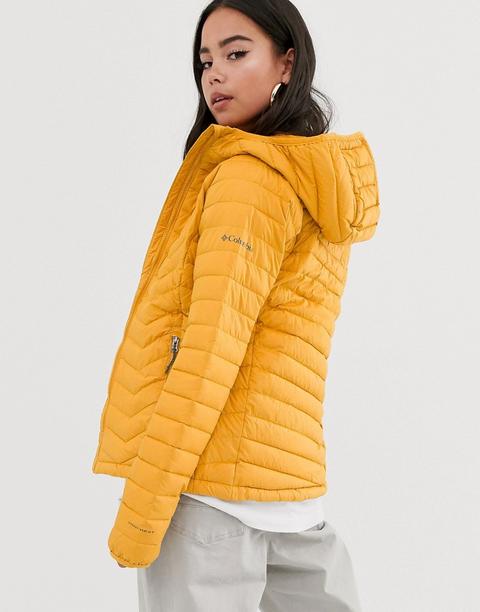 Chaqueta Con Capucha En Amarillo Powder Lite De Columbia