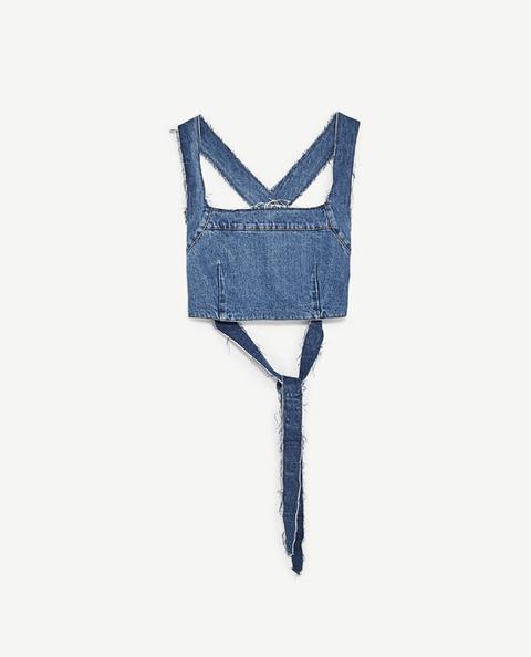 Top Denim Cropped