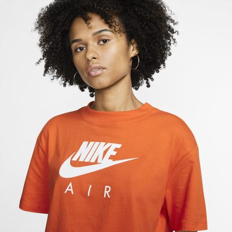 Nike Air Camiseta De Manga Corta - Mujer - Naranja de en 21 Buttons
