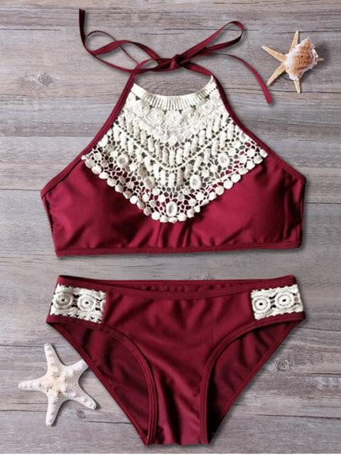 Halter Cut Out Bikini Set