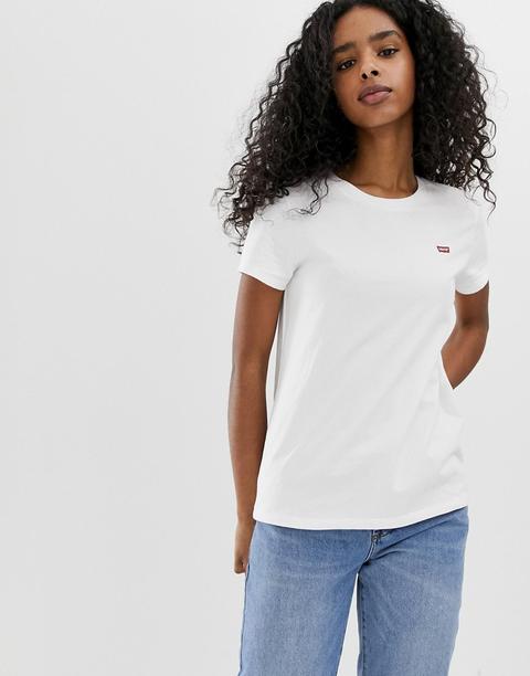 Levi's - Perfect White - T-shirt Bianca Con Logo Sul Petto - Bianco