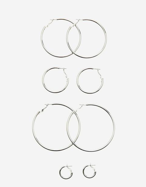 Set 4 Aros Lisos Grigio