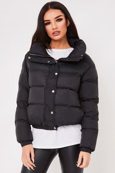 Charline Black Puffer Jacket