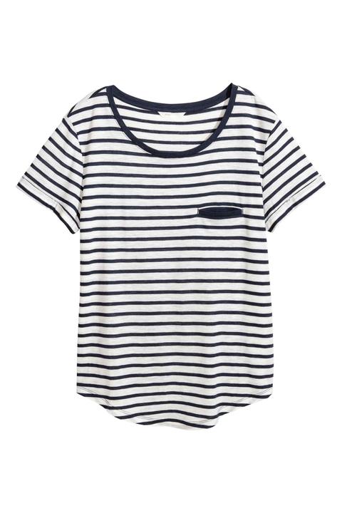 Striped Jersey Top from H&M on 21 Buttons