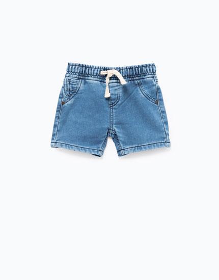 Denim Bermuda Shorts