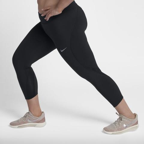 Nike Plus Size - Leggings Da Running Ridotti Epic Lux - Donna - Nero