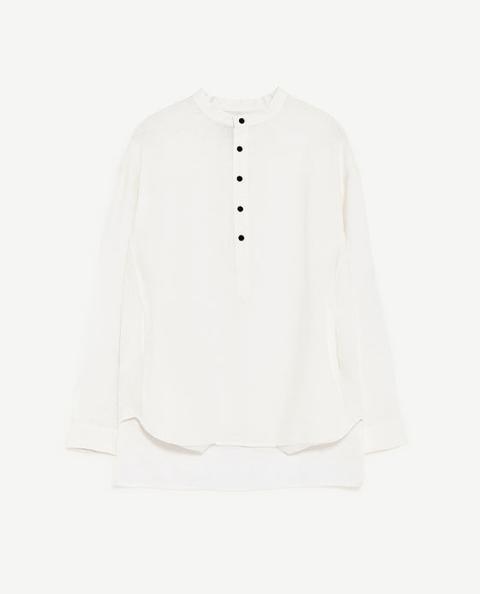 Camicia In Lino Tasche
