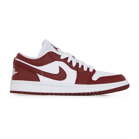 Air Jordan 1 Low Team Red Blanc/marron