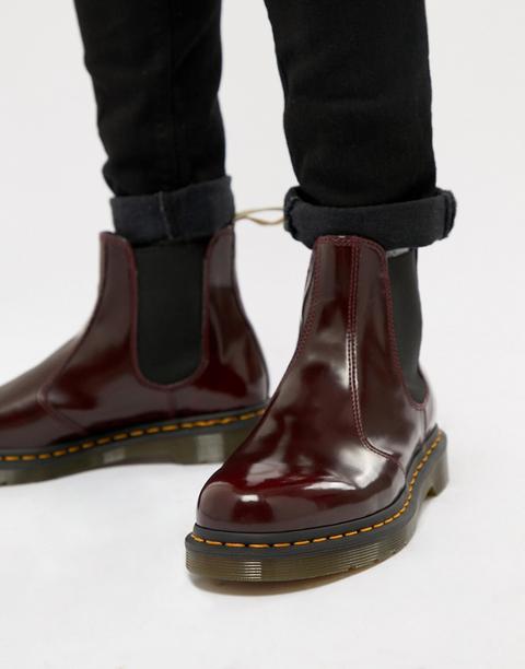 doc martens chelsea boots red
