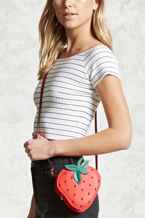 Textured Strawberry Crossbody