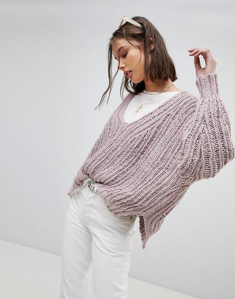 Jersey Extragrande De Punto Calado De Free People