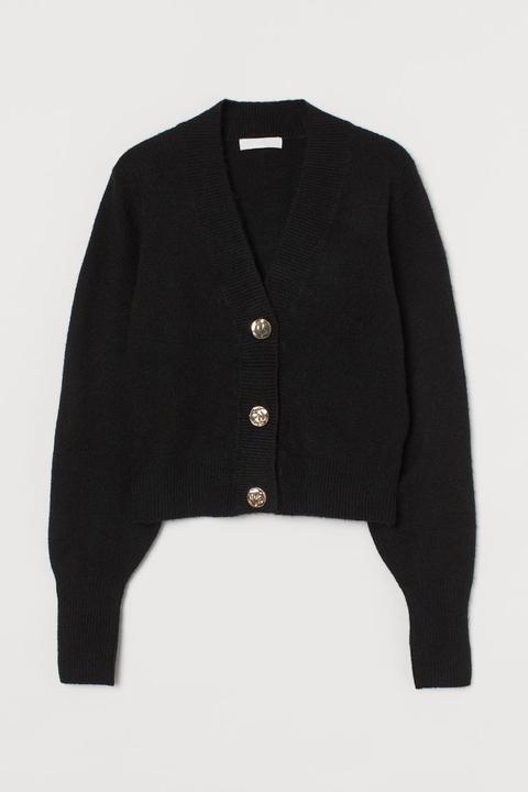 Knitted Cardigan - Black