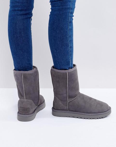 Ugg Classic Short Ii Grey Boots - Grigio