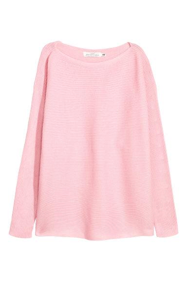 H & M - Rib-knit Jumper - Pink