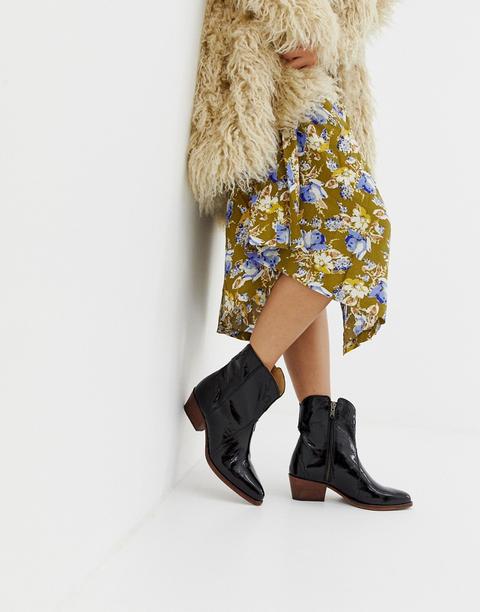 Free People - New Frontier - Bottes Style Western - Noir