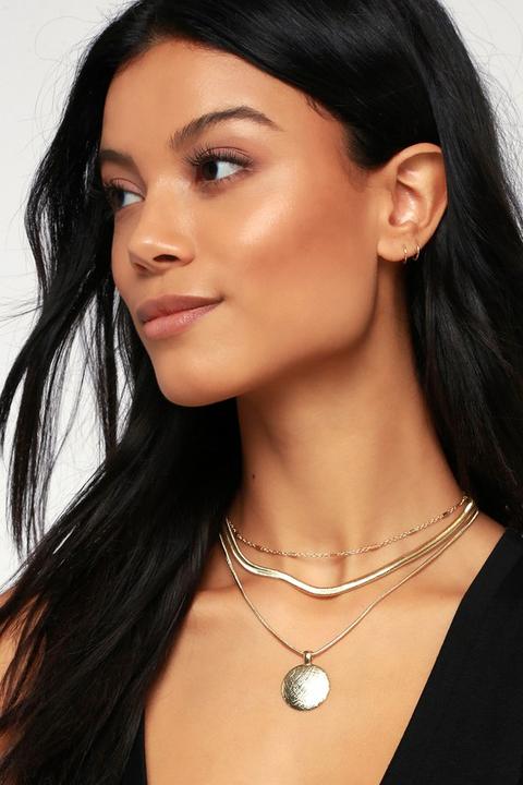 Anessa Gold Layered Necklace - Lulus