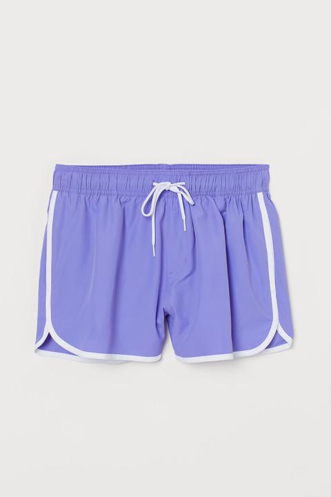 short de bain violet