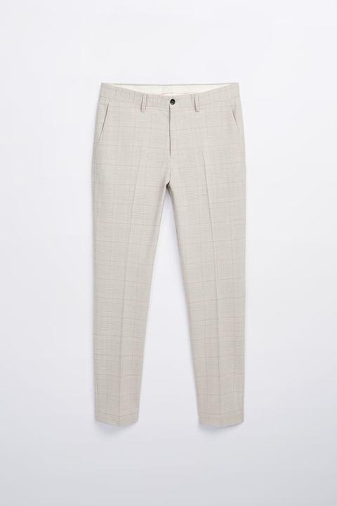 Pantalón Conjunto Estructura Cuadros