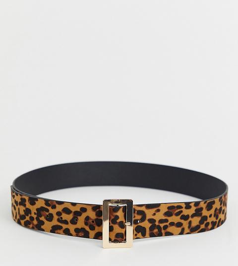 Asos Design Curve Wide Leopard Waist & Hip Belt