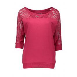 T-shirt Con Inserti In Pizzo