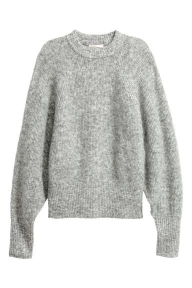 H & M - Pullover In Misto Mohair - Grigio