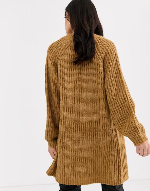 chunky balloon sleeve cardigan