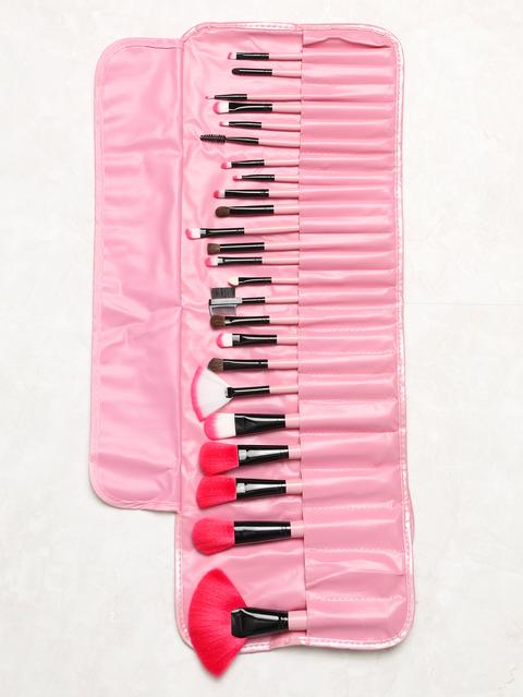 Pennelli Di Trucco Professionali 24pcs Rosa