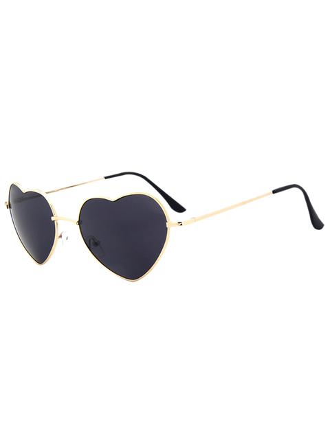 See Through Lens Heart Sunglasses