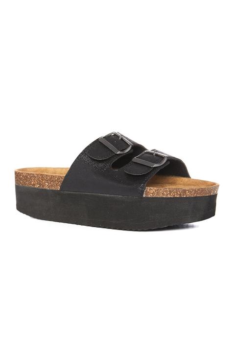 Sandalias Anatómicas Con Tiras Negras