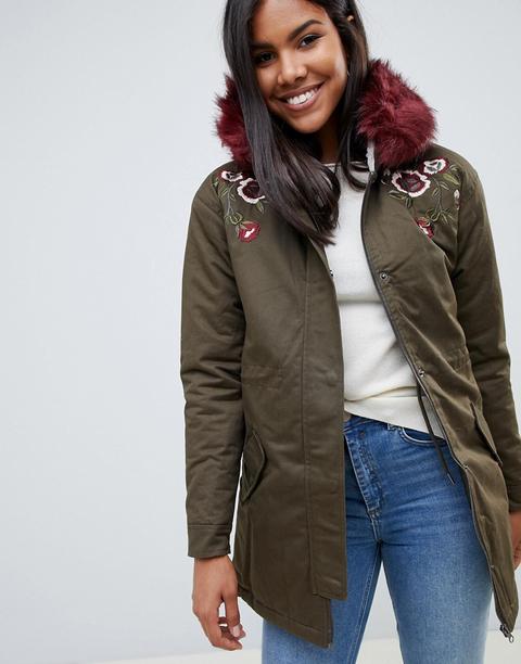 Bellfield - Parka Ricamato - Verde