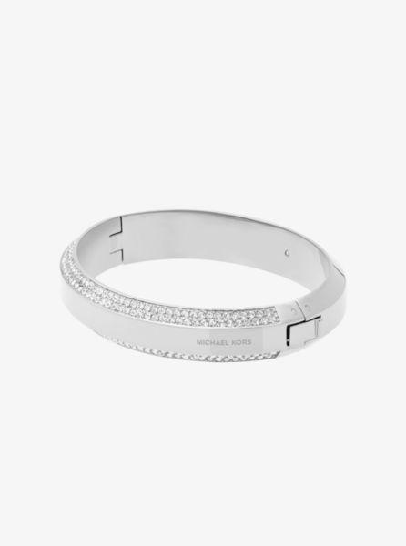 Bracciale Tonalità Argento Con Pavé