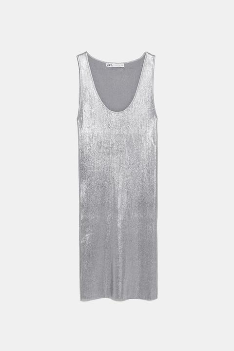 Vestito Mini Con Brillantini