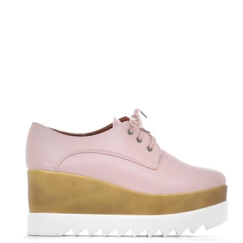 Mary - Pink Flatform Shoes